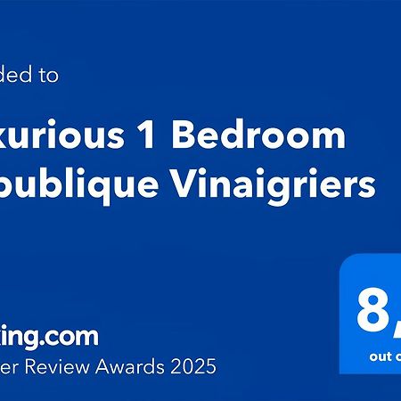 Luxurious 1 Bedroom Republique Vinaigriers Free Netflix Παρίσι Εξωτερικό φωτογραφία